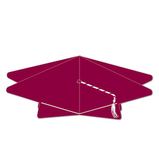 Beistle 10.5" Maroon 3D Grad Cap Centerpieces, 2ct. | Michaels®